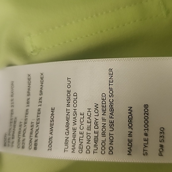 Figs Women's Light Green Jogger Scrub Pants Po 5330 - Picture 3 of 3